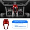 For Porsche Panamera Cayenne 2018 2019 2020 2021 2022 Dry Carbon Fiber Car Gear Shift Knob Trim Cover Accessories