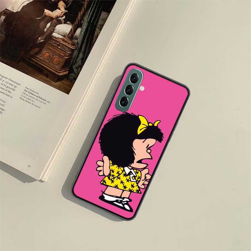 

Cute Mafaldas Phone Case For Samsung Galaxy A54 A34 A24 A14 A04 A04S A12 A22 A32 A52S A72 A53 A33 A23 A13 4G A73 A42 5G Cover Samsung A54