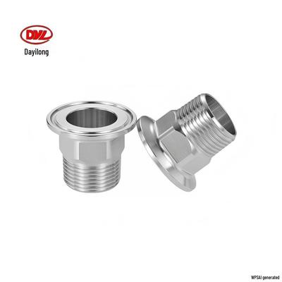 SS304 Sanitary Stainless Steel NPT Quick Connect Clamp with Threaded Chuck Joint