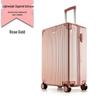 Durable Aluminum Frame Suitcase - 26-Inch Large Capacity, 24-Inch Carry-On, 20-Inch Trolley