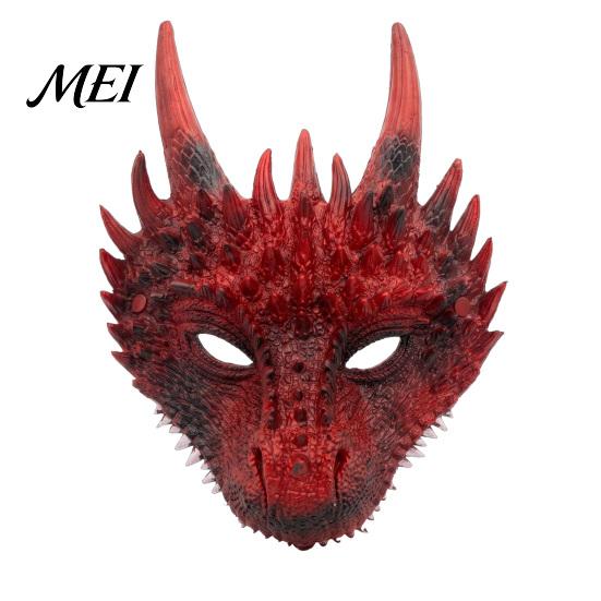 Breathable Cosplay Props for Adults Dragon Masque Adults, Halloween 3D Detailed Comic Exhibition Headgear Full Face Festival, Carnival Masquerade