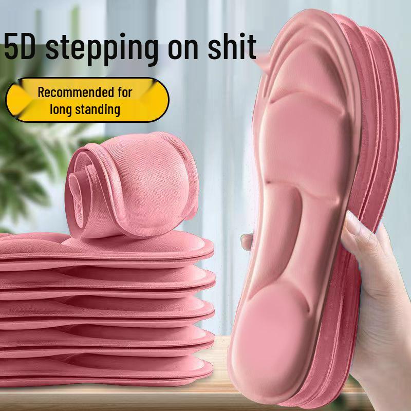 5D Comfort: Sweat-Absorbing, Deodorizing, Summer Sports Insoles