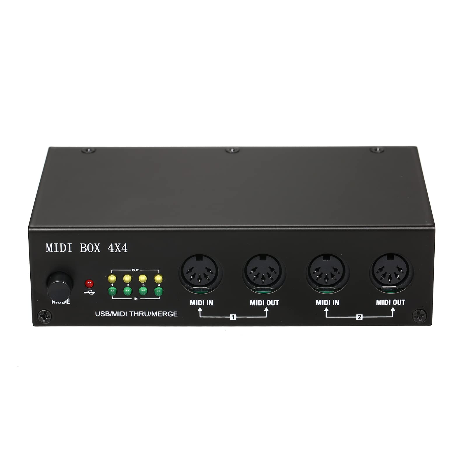 

UM4X4 USB MIDI Interface 4 IN OUT 64 MIDI Channels Merge 2i4o MIDI Box 4X4 Interface, /4 4i/4o +
