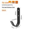 Outdoor Adhesive Flat Steel Hooks (2-Pack)