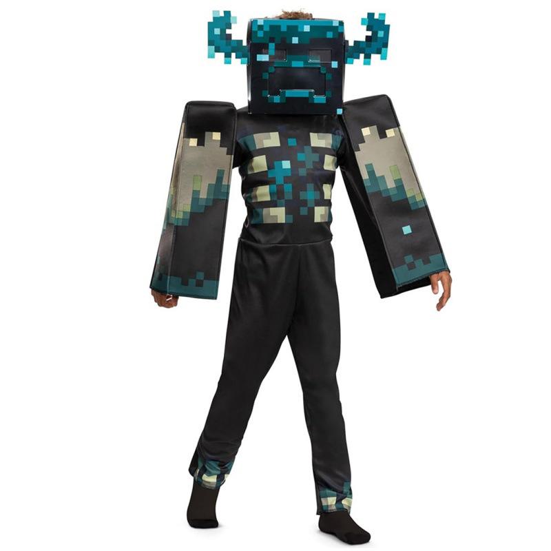 Disfraz de Cosplay de Halloween de Minecraft Steve para Niños - Azul/Verde