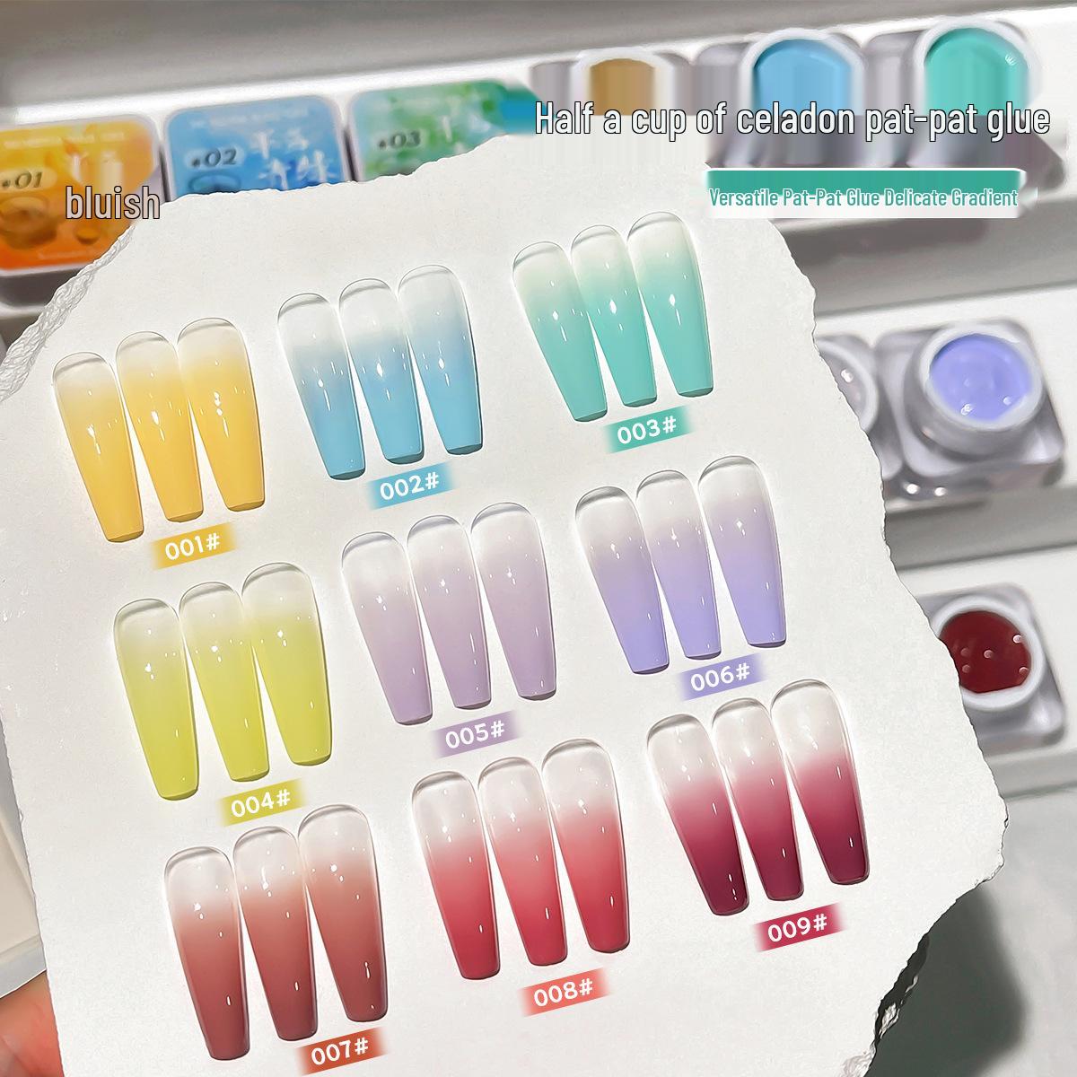 

Celadon Pat Gel: High-Saturation, No-Wash, Gradient Nail Art Polish