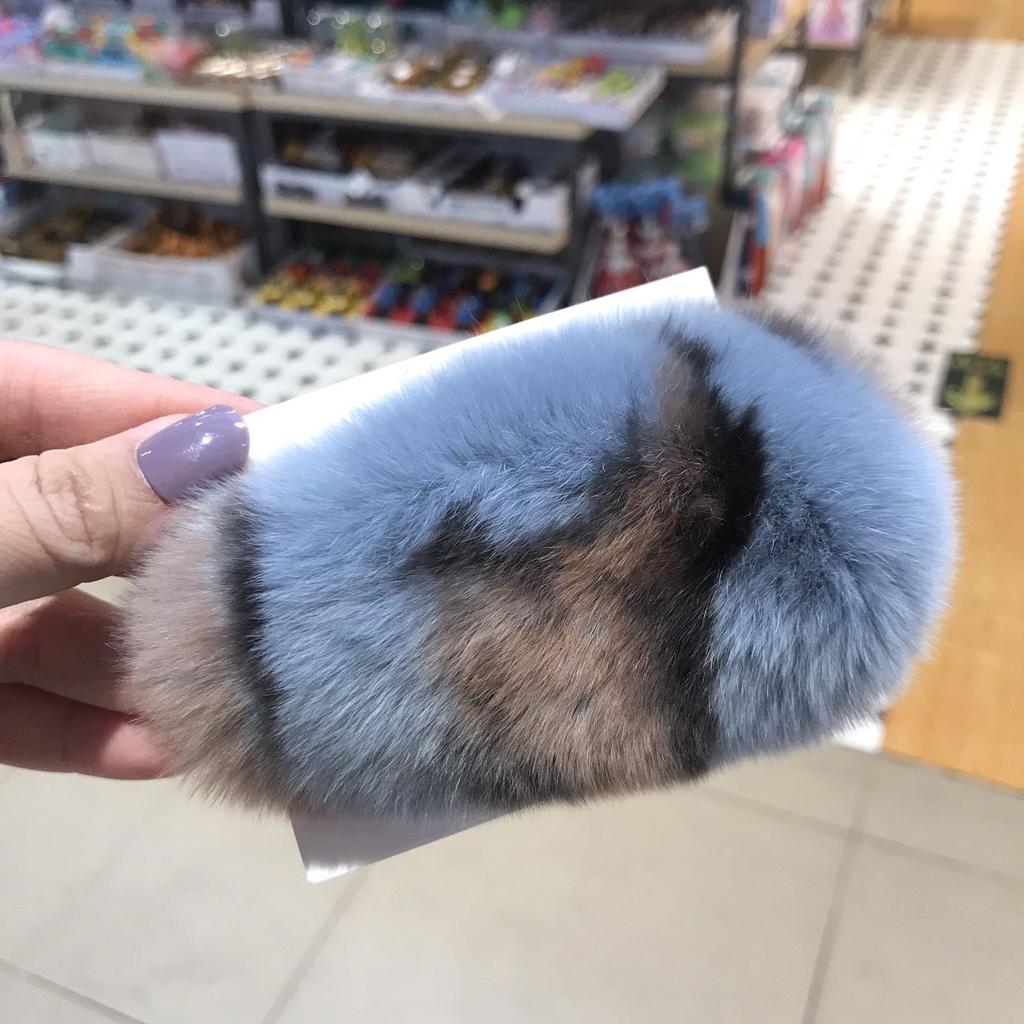 Real Rabbit Fur, Fur, Headband, Hat, Women's Autumn and Winter Forehead To Keep Warm, Going Out, Headgear, Headgear, Women's Hair Band, Plush Headband