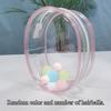 10CM Jewelry Organizer Transparent Storage Box Pouch Mystery Box Plastic Box Cute Doll Bag Organization Keychain Dustproof Case