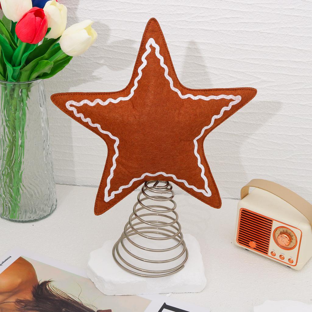 Christmas Star Tree Top Decoration Spring Christmas Atmosphere Ornaments Decoration Tree Top Star Ornaments