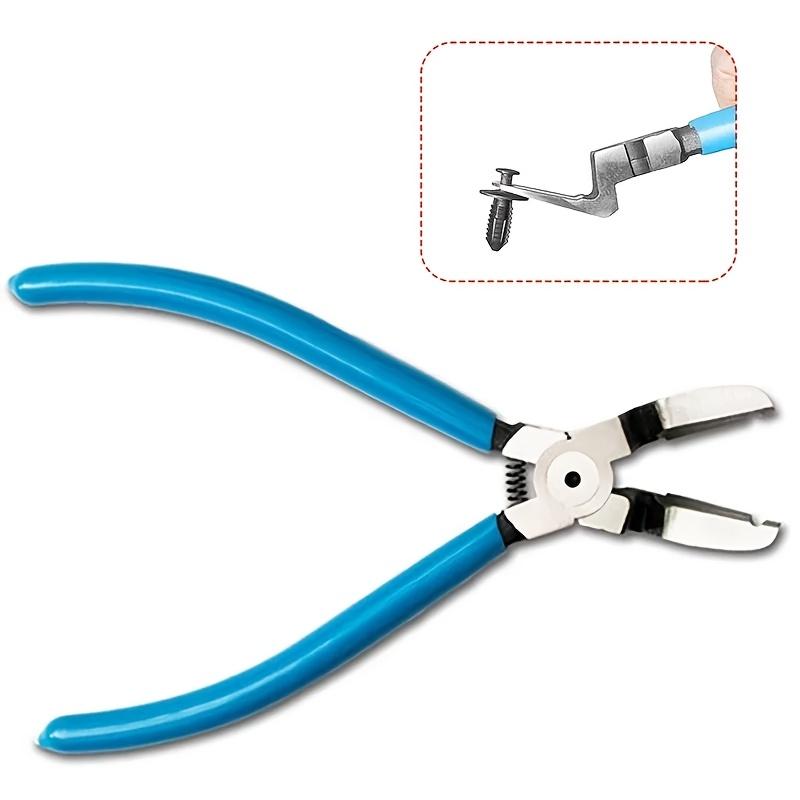 1pc Multi-Purpose Diagonal Pliers - Car Rivet Fastener Trim Clip Cutter Remover Puller Tool - Wire Stripping and Staple Removal for Automotive Repair