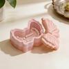 Bowknot Shape Silicone Candle Cup Mold Soft Soap Mould Butterfly Storage Box Mold  Plaster Craft