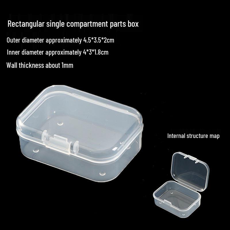 Clear Plastic Storage Box for Small Accessories and Jewelry