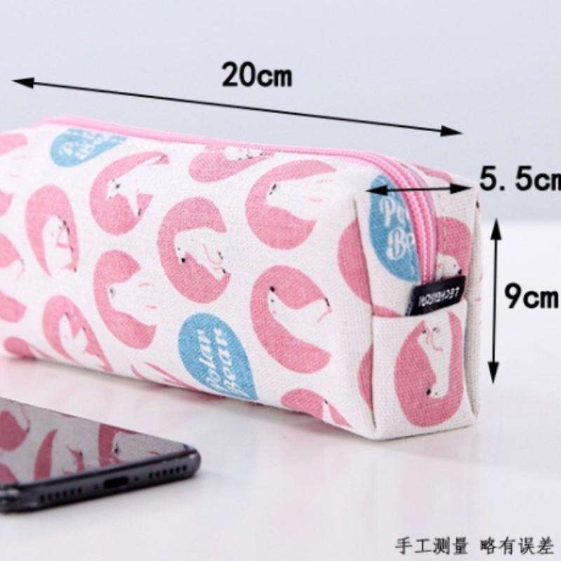 Eens Kids Pencil Bag with Zipper Pencil Pouch Aesthetic Pencil Pen Case Organizer for Schools