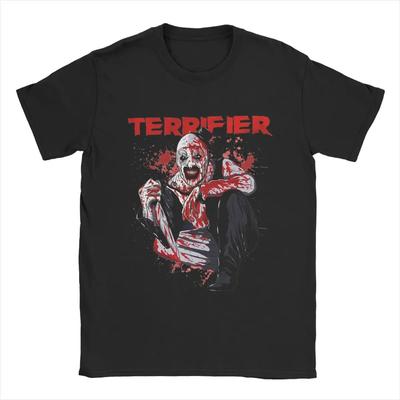 Men Women's Santa Art The Clown Terrifier 3 Horror Movie Christmas Graphic T Shirt Apparel  T Shirts Tee Clothing Original#Color(1)