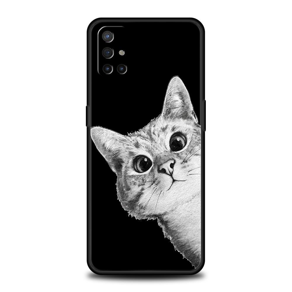 Cat Cute Kitten Cartoon Phone Case For OnePlus 10 9 Pro 9T 10R 9R 9RT 8T 8 7 6T 7T Nord 2T CE 2 5G N200 N10 N100 Soft Cover