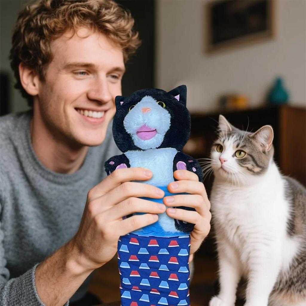 Katzen-Marionetten-Wrestler-Spielzeug, Niedlicher Look gewinnt sofort Ihr Herz.