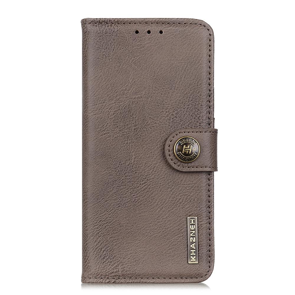 KHAZNEH For Samsung Galaxy S25 FE Wallet Case Cowhide Texture Leather Flip Phone Cover