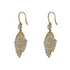 Fashionable, Light Luxury, High-end Zircon Wheat Ear Long Ear Hooks for Women, Exquisite and Versatile Earrings