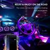 Neon Car Interior Lights Dream Color LED Foot Light Decorative Backlight With Music App Control RGB Auto Atmosphere Ambient Lamp