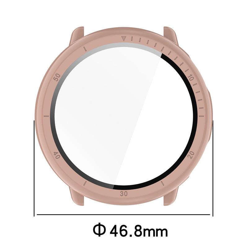 Carcasă PC+ Sticlă Securizată pentru Amazfit Active2 Ceas Inteligent Curea Bumper Carcasă Acoperire Completă Protector Ecran Accesorii