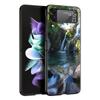 Z Flip 4 Phone Case for Samsung Galaxy Z Flip 3 5G ZFlip3 Flip3 Zflip Flip4 Black Hard Cover Waterfall Nature Trees Ship Shell
