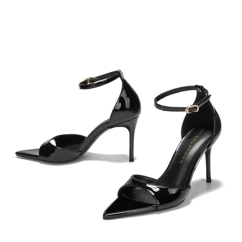 Leopard Print Women's Sandals Simple Versatile High Heels Fashion Summer Women's Shoes