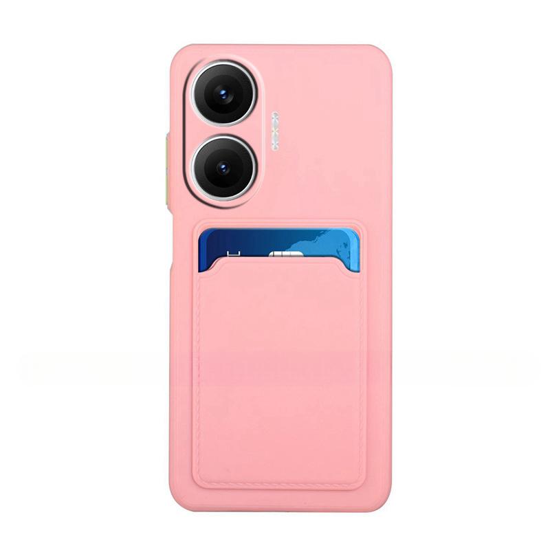 For POCO F7 5G Card Slot Wallet Shockproof Silicone Case for Xiaomi POCO F7 Ultra F7Pro Redmi Turbo 4 Pro Matte Soft TPU Cover