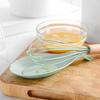 Soporte para cuchara elástico con base antideslizante de silicona, práctico tapete para cuchara resistente al calor para el hogar