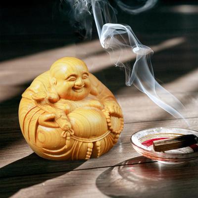 Resin Buddha Statue Buddha Sculpture Figurine Hand Carved Tabletop Buddha Statue for Cabinet Office Desktop Shelf Decor