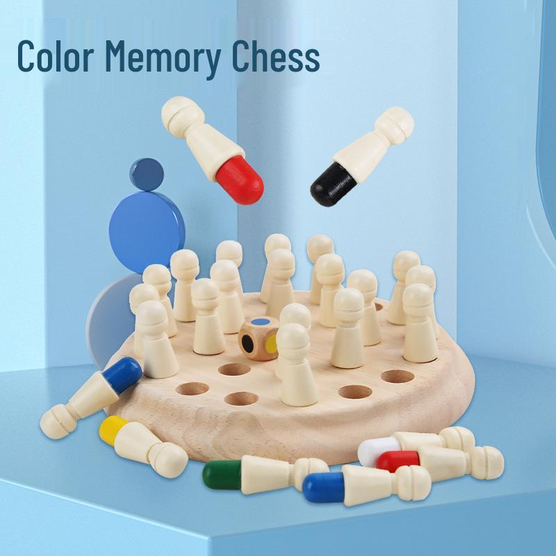 Children's Educational Color Memory Wooden Toy for Early Learning and Intelligence Development