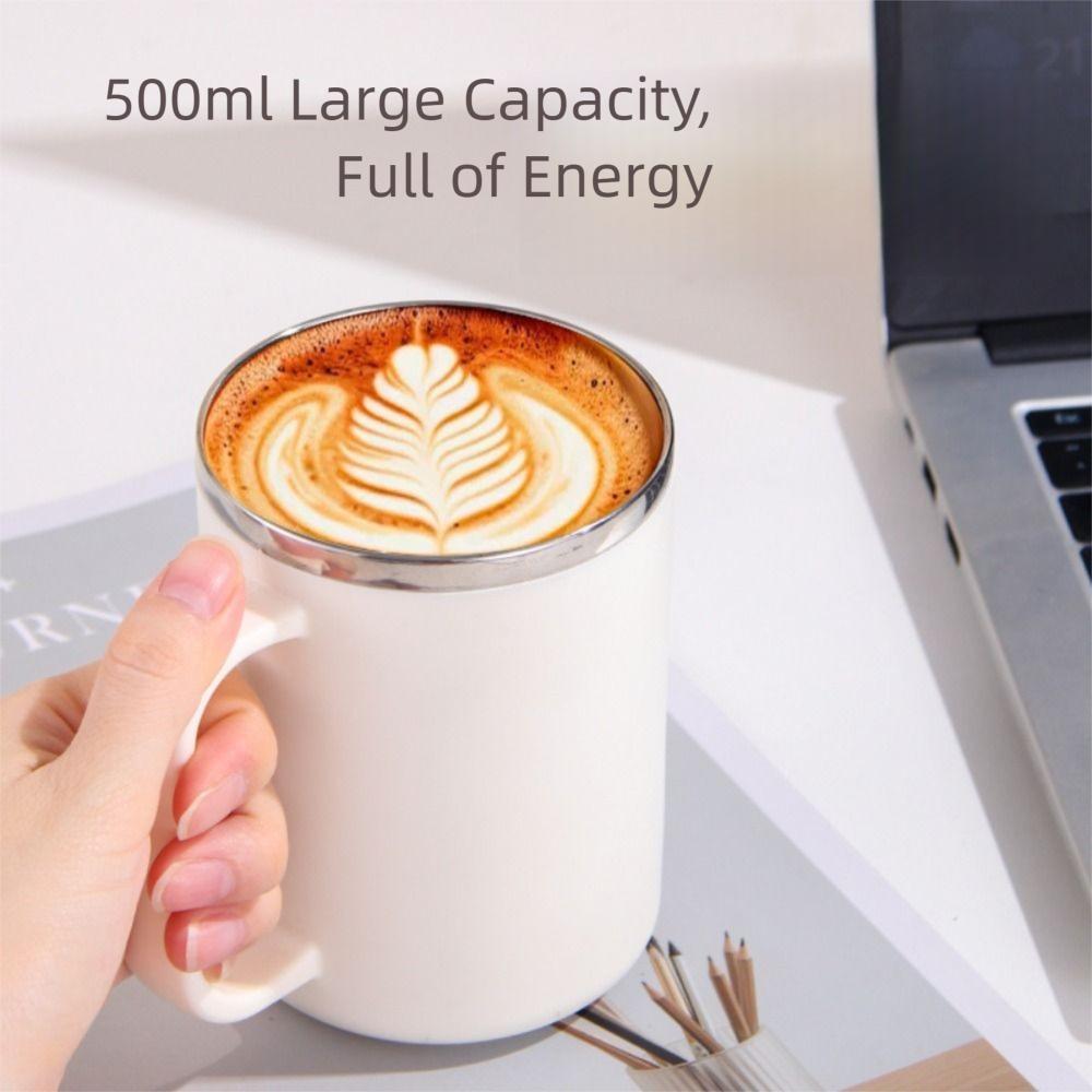 304 Stainless Steel Mug Double-Wall Milk Tea Cup Portable Thermal Water Cup Drinking Cup