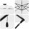 Sun Umbrella Sand 351 X 250 X 253 Cm Polyester and Aluminum