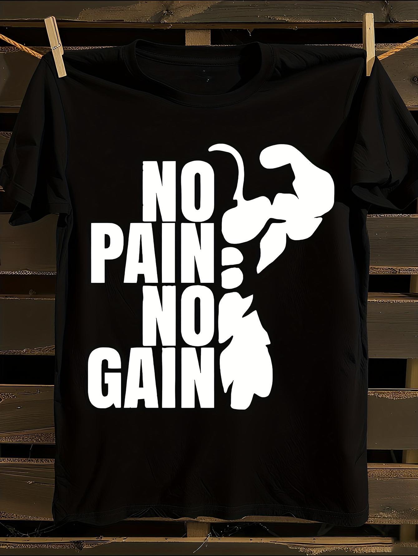 s No Pain No Gain Gym T-shirt M