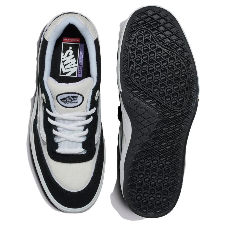 Vans Wayvee Comfortable Breathable Shock Absorbing Durable Low Top Skate Shoes Unisex Skate Shoes Black White VN0A5JIABMX1