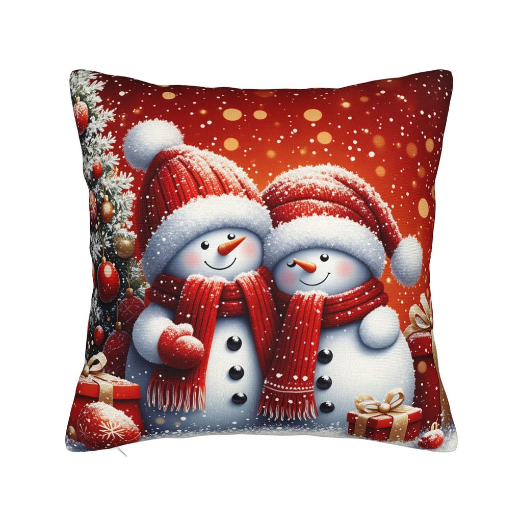 Christmas Santa Snowman Pillowcases  Funny Pillow Case For Couch Sofa Bedroom Design Pillow Cover