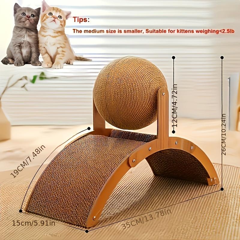 Extra Large Ferris Wheel Cat Scratcher with Ball - Durable Interactive Pet Leisure Board for Indoor Cats