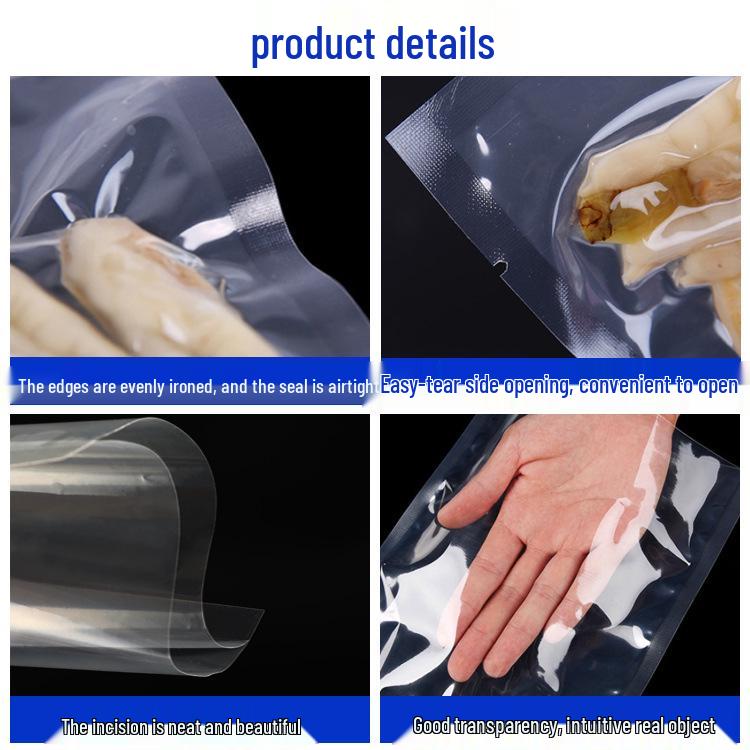 

Прозрачный вакуумный упаковочный пакет пищевого класса для игрушек для домашних животных и замороженных морепродуктов Polyester 7*10*16S