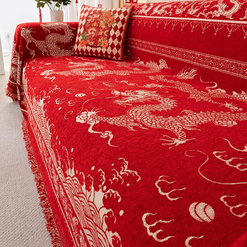 Funda de sofá antideslizante de chenilla, funda Universal todo incluido para las cuatro estaciones, funda de sofá, manta de toalla