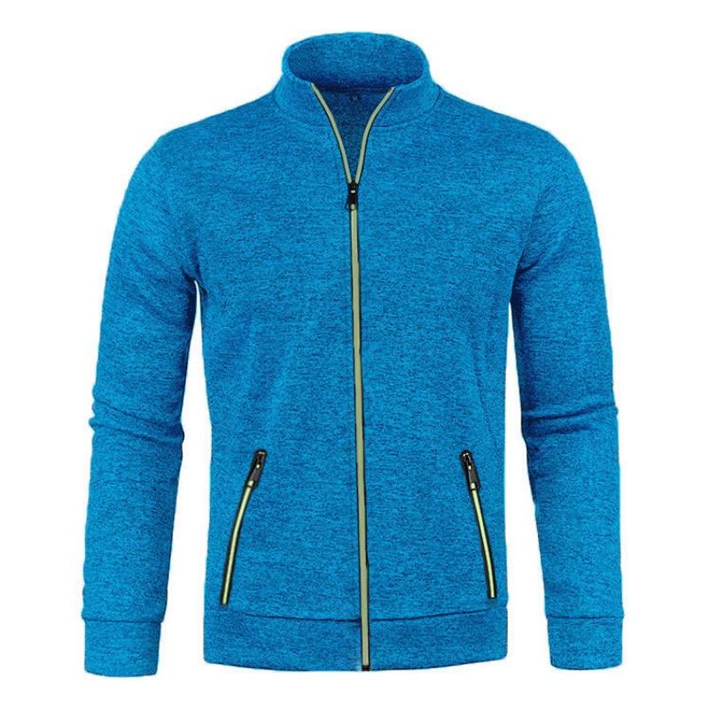 Autunno e inverno uomo lungo cerniera maglia maglione maniche sottili velluto trendy maglioni giacche taglie forti uomo