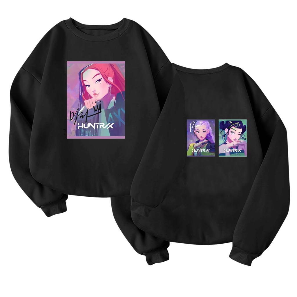 Children's Fashionable Lightweight Long-sleeved Round Neck Pullover With Pockets Printed Pullover