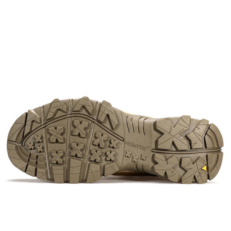 HUMTTO Waterproof Boots Men Non-Slip Outdoor Hiking Shoes for Mens Climbing Trekking Sneakers Leather Safety Ankle Boots