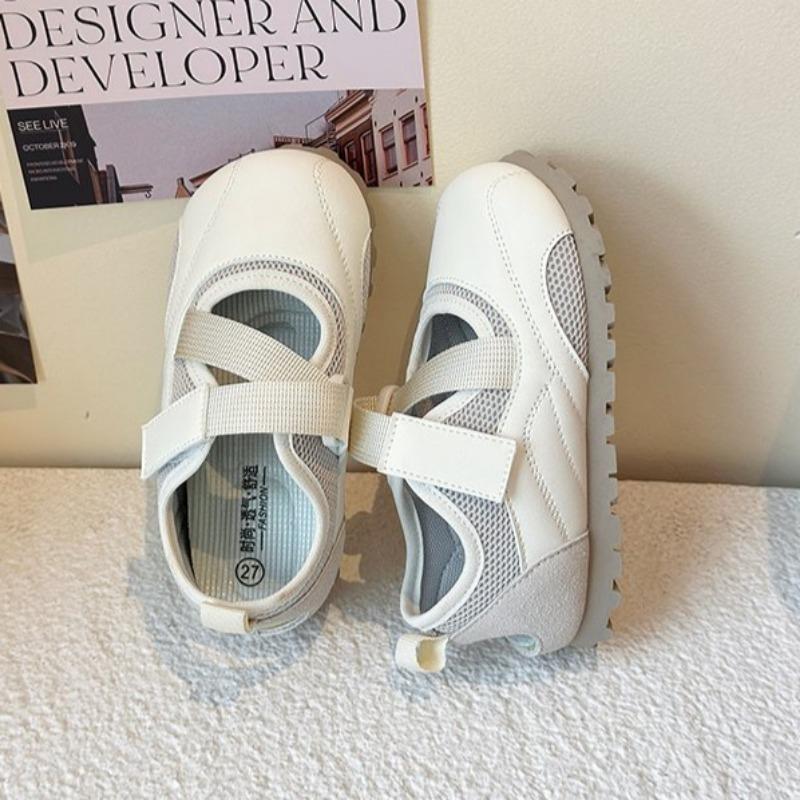 Girls' Lightweight Sports Shoes Girls' Puff White Shoes, Breathable Casual Shoes Fashionable German Training Shoes