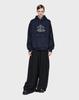 Songzio Collection Piccadilly Cut-Out Dolman Hoodie Navy Sh5Ts702Ny