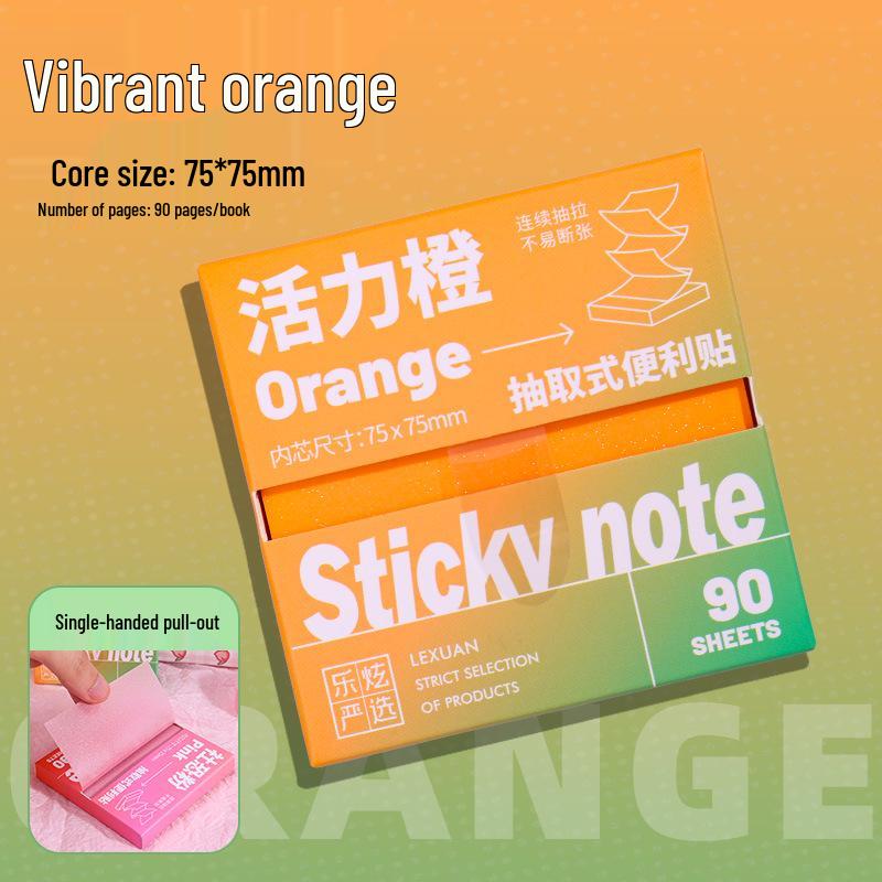 Pearlescent Re-stickable Transparent Sticky Notes for Key Marking & Error Correction 90 sheets per pad
