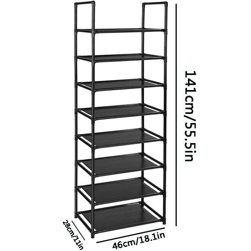 Dustproof Shoe Cabinet Dormitory Iron Shoe Cabinet Multi-layer Household Simple  Storage Rack Shoe Rack Foldable