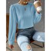 New Spring Round Neck Long Sleeve Loose Blouse Women Solid Color Office Shirt Ladies Casual Simple Tops Female Solid Color  Fashion Elegant Clothing