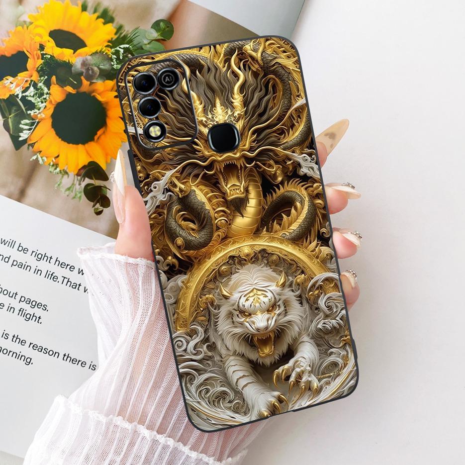 For Infinix Hot 11 Play Case Stylish Butterfly Tree Painted Cover Soft TPU Phone Case For Infinix Hot 10 Play X688C X688B Fundas