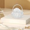 Wedding Ring Box Engagement Holder Container Trinket Case Mini Flower Basket Jewelry