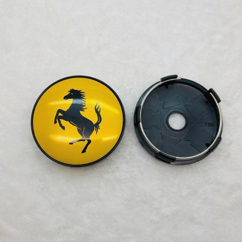 1 ks 60mm pro kryt kola vozu Ferrari Modifikace ocelového ráfku Univerzální Zlaté Logo Výstavní Znak Dekorace Samolepky Příslušenství