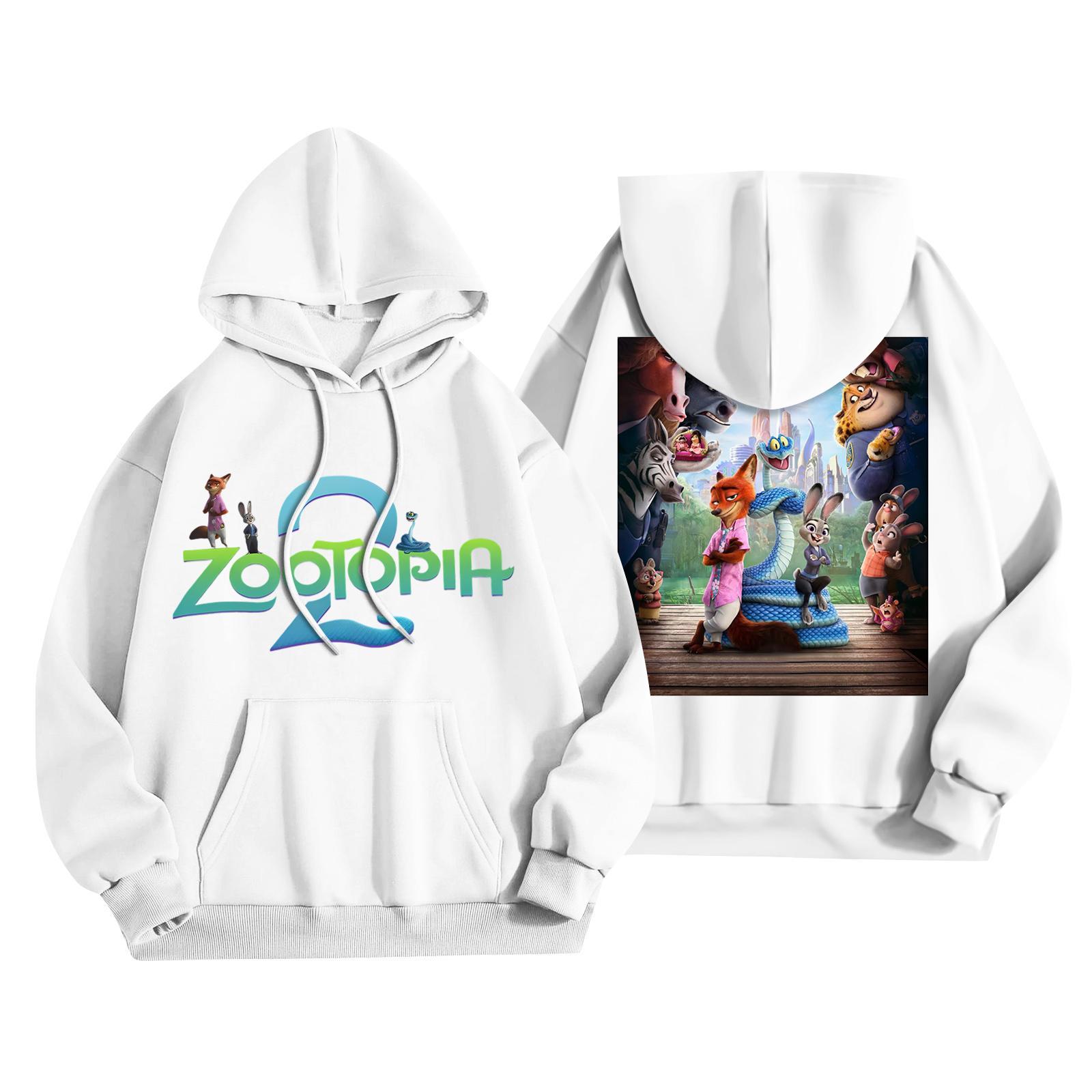 

Children s Fashionable Casual Long-Sleeved Cartoon Print Hooded Sweatshirt 160